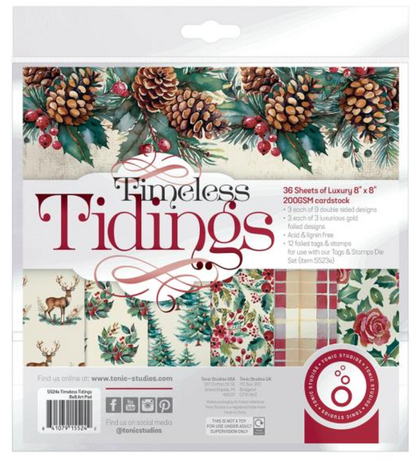 Tonic Studios 8x8 Timeless Tidings Paper Pack {B704}