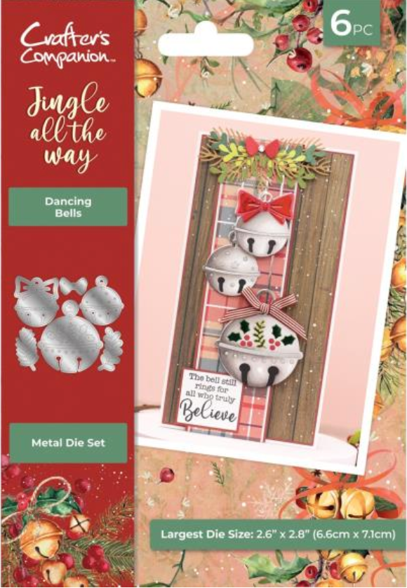 Crafter's Companion Jingle all the Way Dancing Bells Die Set