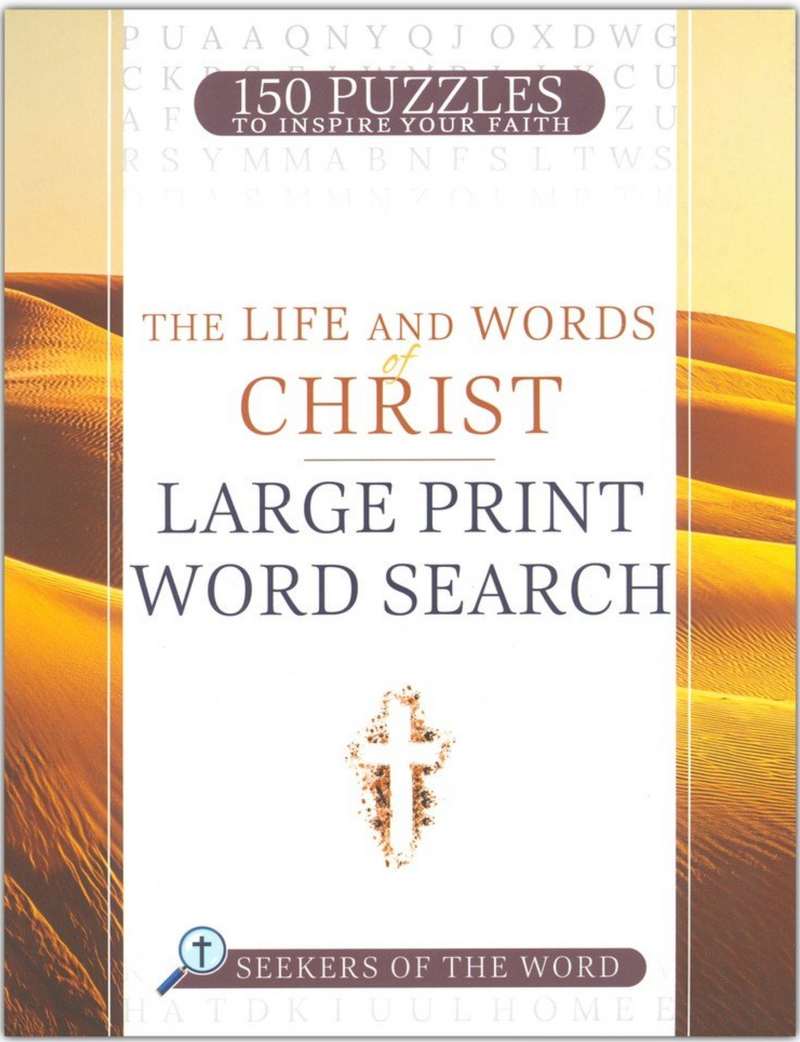 Choice Books The Life & Words of Christ Large Print Word Search {F501}