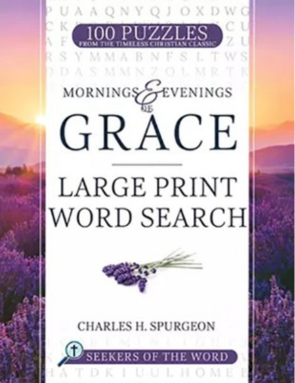 Choice Books Mornings & Evenings Grace Large Print Word Search {C805}