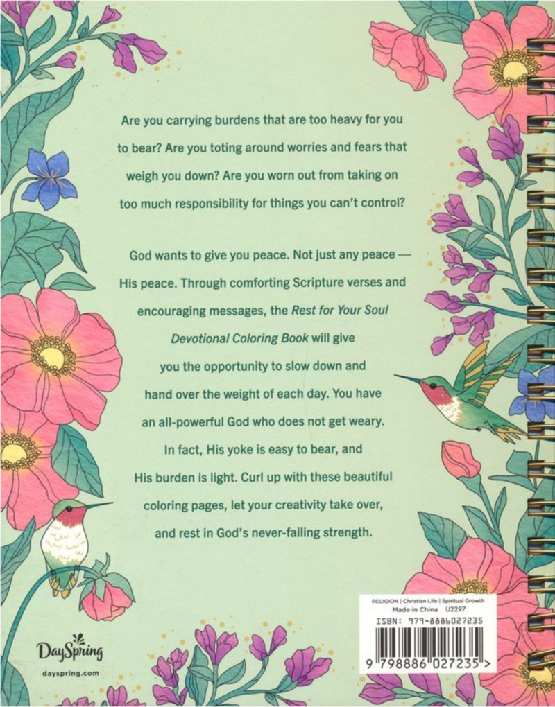 Choice Books Rest for Your Soul Devotional Coloring Book {C810}