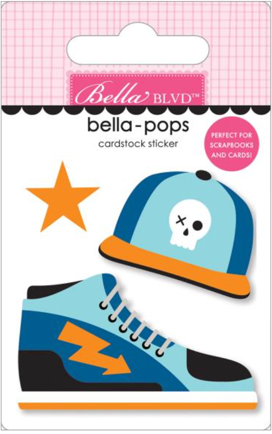 Bella BLVD Teen Vibes Carson Guy Style Bella Pops 3D Sticker