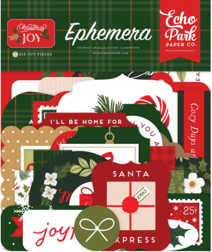 Echo Park Christmas Joy Icons Ephemera {G82}