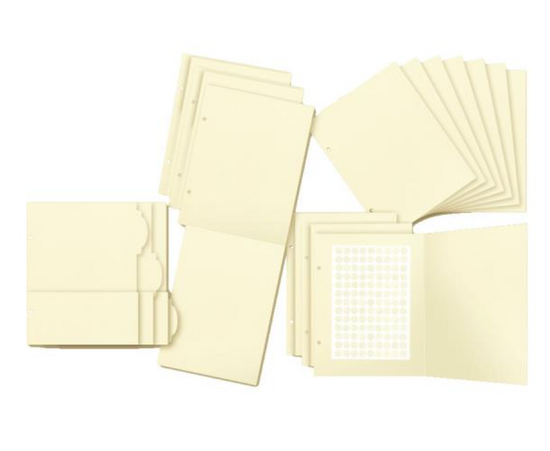 Graphic 45 Staples Ivory Binder Album with Interactive Pages {F510-F512}