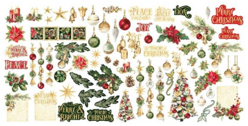 Graphic 45 Merry & Bight Ephemera Set {B216}