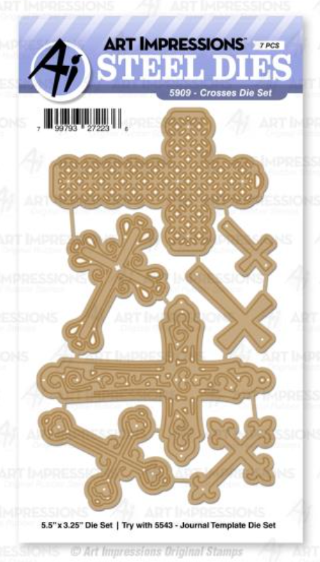 Art Impressions Crosses Bible Journaling Die Set {W63}