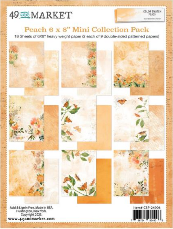 49 and Market 6x8 Color Swatch Peach Collection Kit {B104}