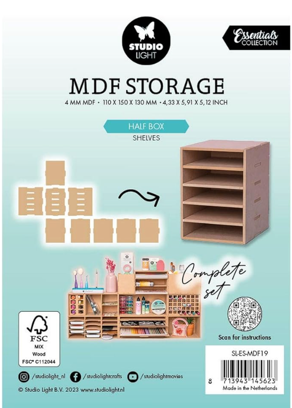 Studio Light Nr. 19 Half Box Shelves MDF Storage Essentials {F210}