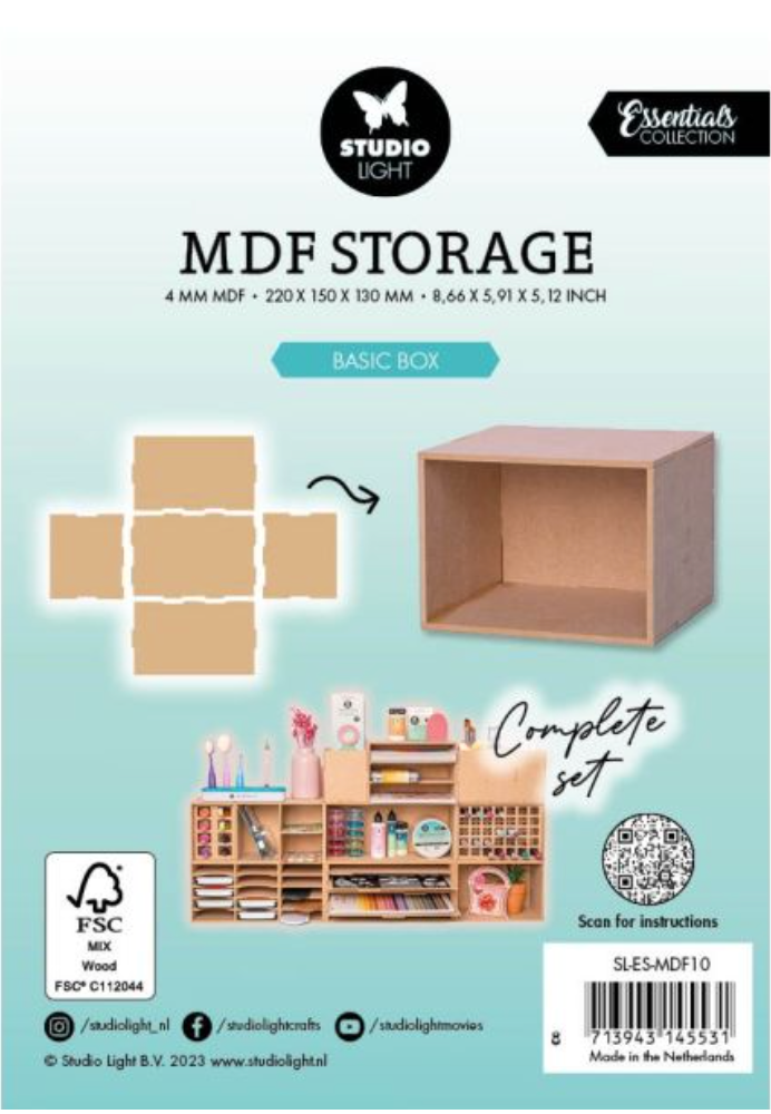 Studio Light Nr. 10 Basic Box MDF Storage Essentials {F203}