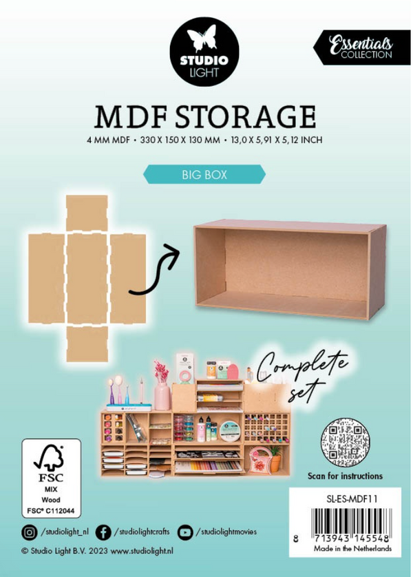 Studio Light Nr. 11 Big Box MDF Storage Essentials {C710-C711}