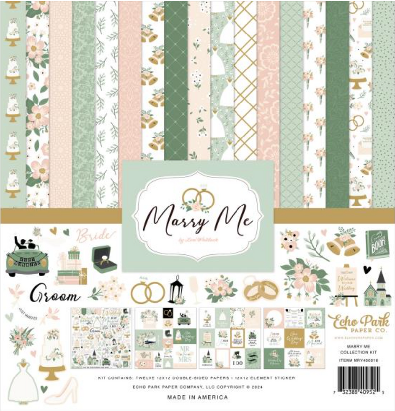 Echo Park 12x12 Marry Me Collection Kit {B13}