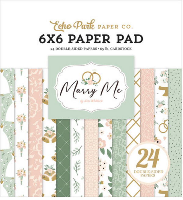 Echo Park 6x6 Marry Me Paper Pad {B222}