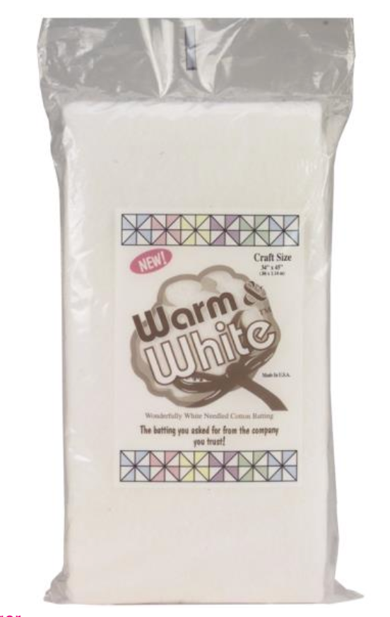 The Warm Company 34"x45" Warm & White Cotton Batting {C10}