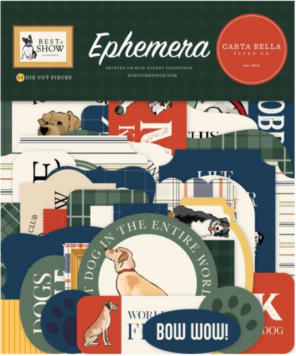 Carta Bella Best In Show Icons Ephemera {B404}