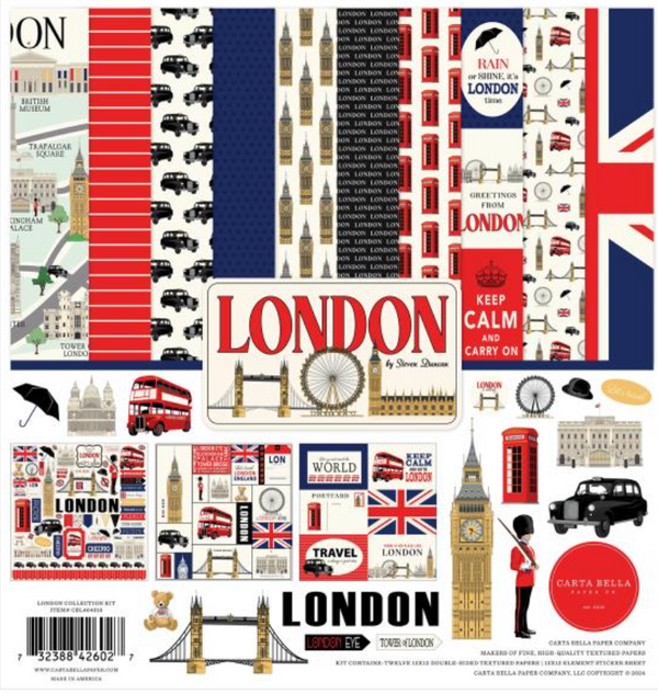 Carta Bella 12x12 London Collection Kit {B18}