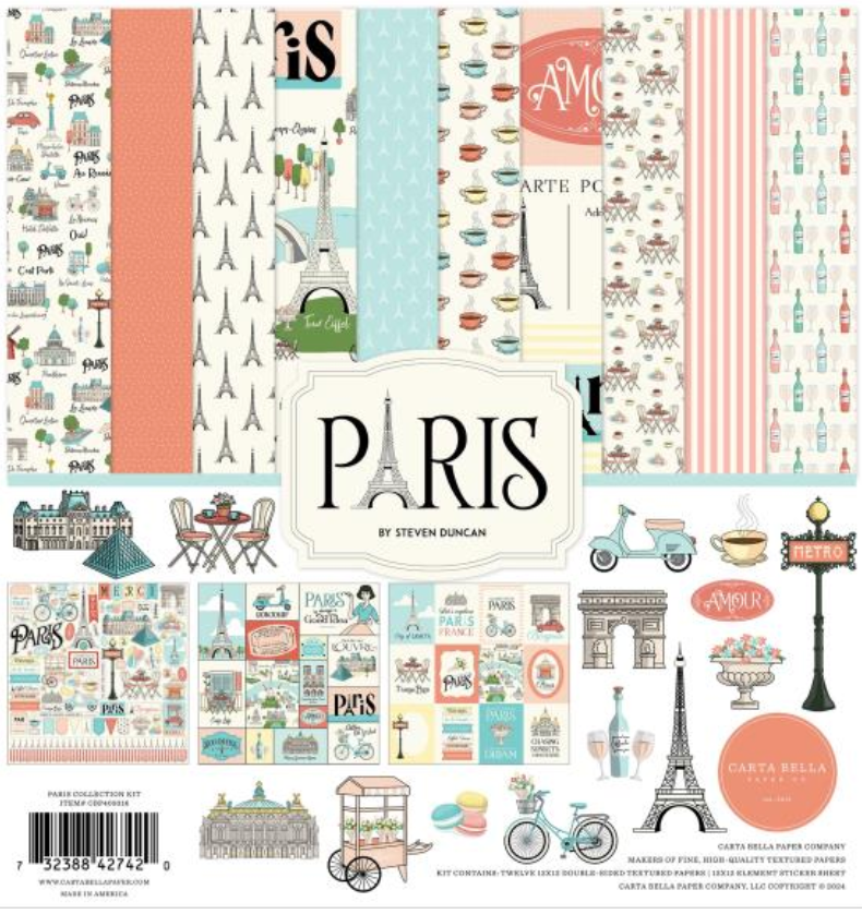 Carta Bella 12x12 Paris Collection Kit {B320}