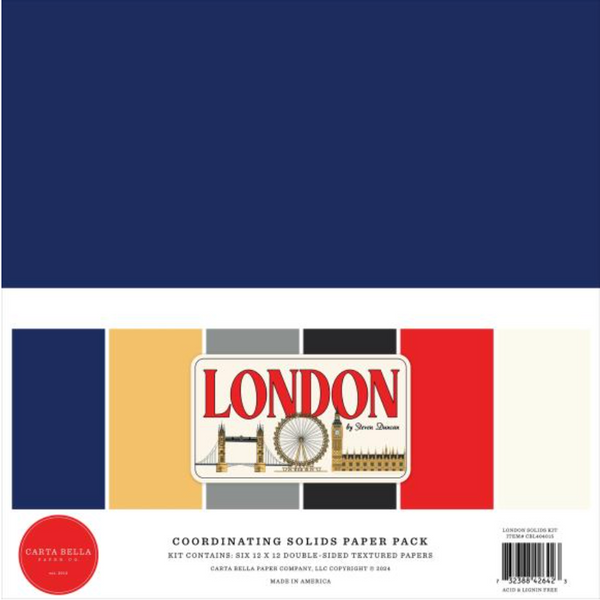 Carta Bella 12x12 London Solids Collection Kit {B209}