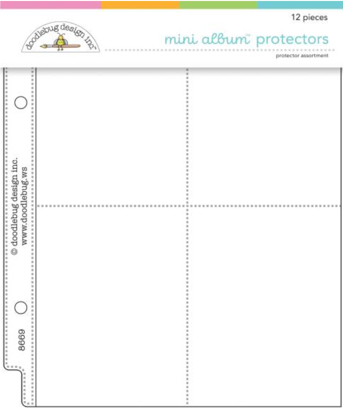 Doodlebug Assorted Mini Album Page Protectors {C202}