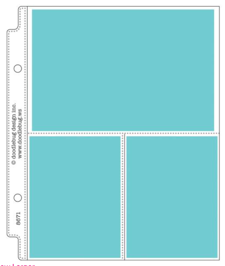 Doodlebug Combo Mini Album Page Protectors {C301}