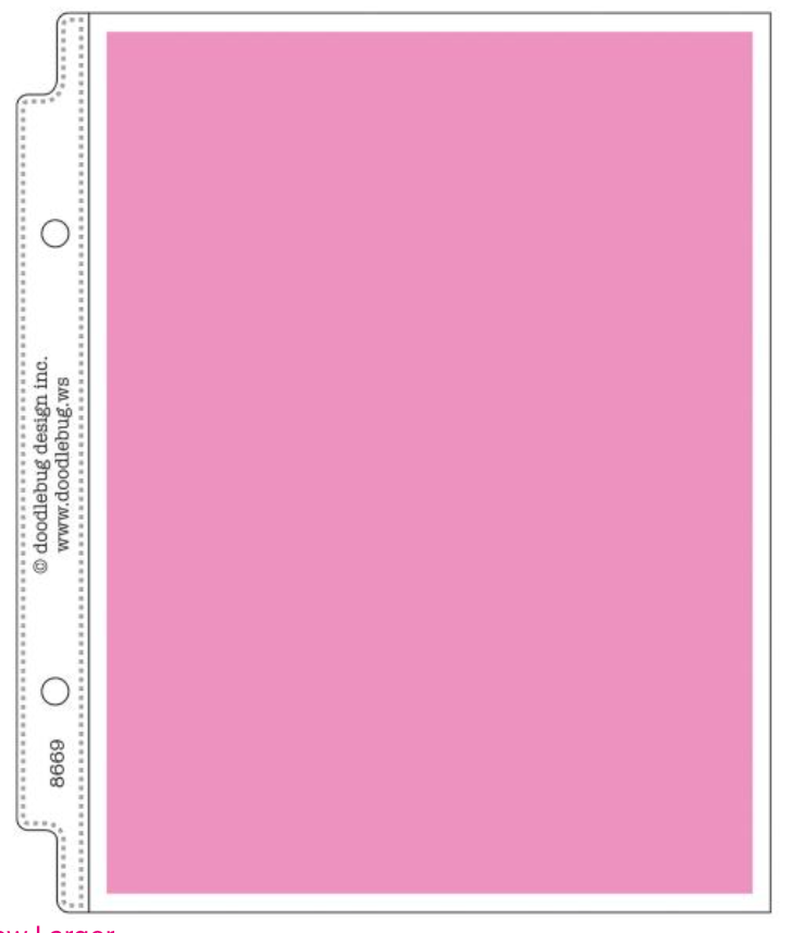 Doodlebug 6x8 Mini Album Page Protectors {C405}