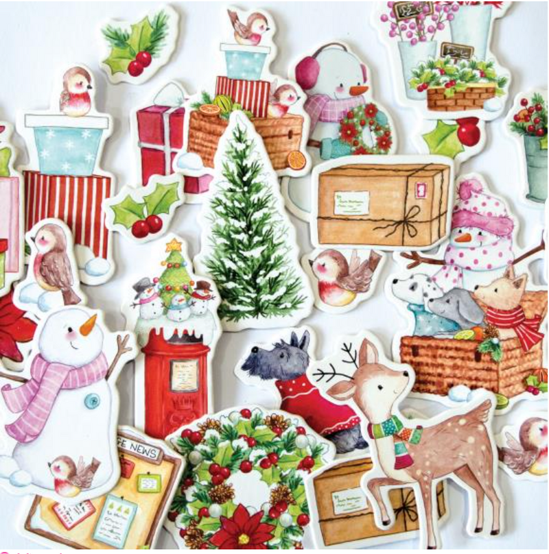 Craft Consortium Christmas Market Chipboard Ephemera {B216}