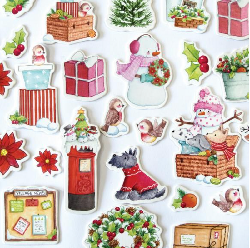 Craft Consortium Christmas Market Chipboard Ephemera {B216}