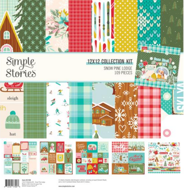 Simple Stories 12x12 Snow Pine Lodge Collection Kit {B206}