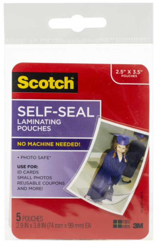 Scotch 2x3 Self-Sealing Laminating Pouches {W01}