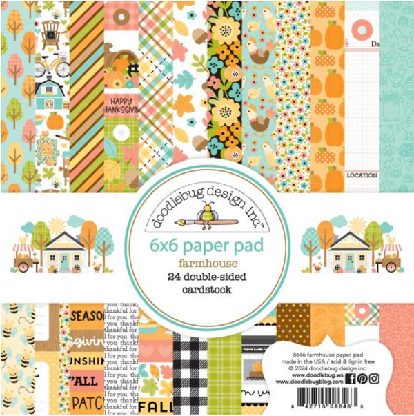 Doodlebug 6x6 Farmhouse Paper Pad