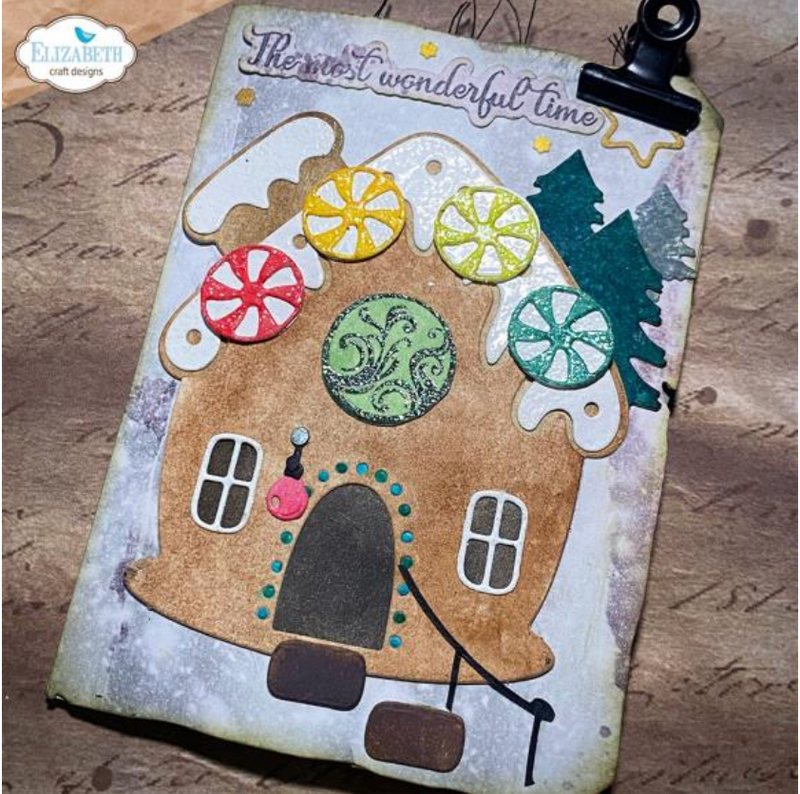 Elizabeth Craft Designs Gingerbread House Metal Die {K29}