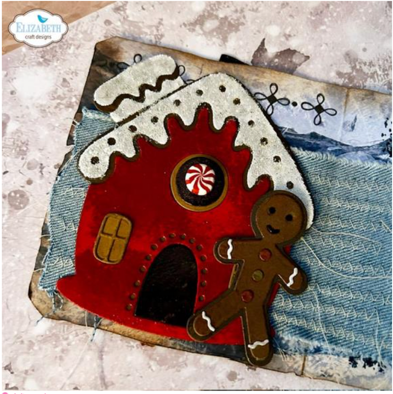 Elizabeth Craft Designs Gingerbread House Metal Die {K29}