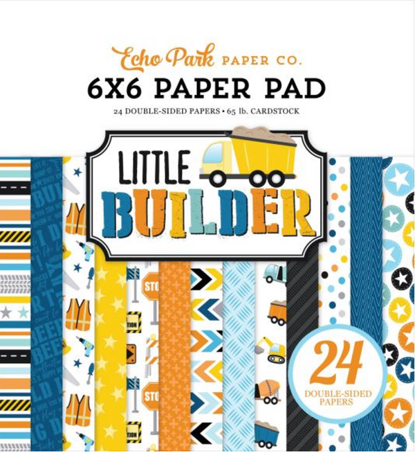 Echo Park 6x6 Little Builder Paper Pad {B212}