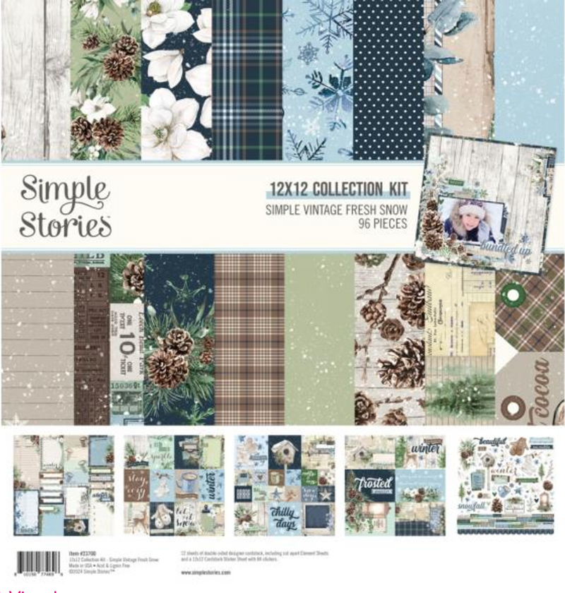 Simple Stories 12x12 Simple Vintage Fresh Snow Collection Kit {B609}