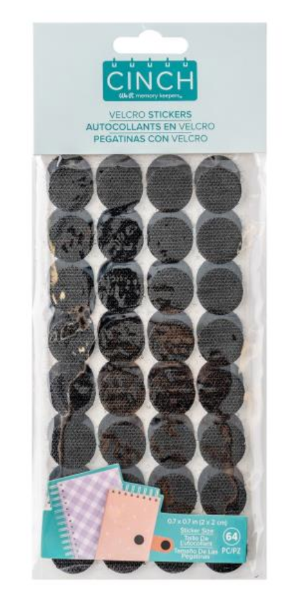 We R Memory Keepers Cinch Hook & Loop Velcro Stickers - 64/Pkg {C41}