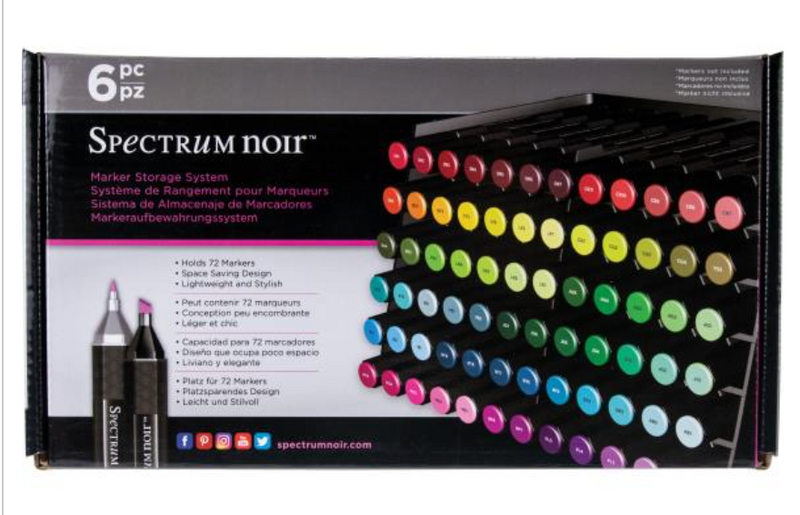 Spectrum Noir Black Marker Storage Trays - 6 Piece {C306}