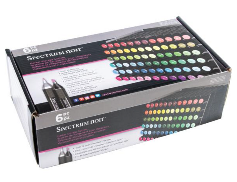 Spectrum Noir Black Marker Storage Trays - 6 Piece {C306}