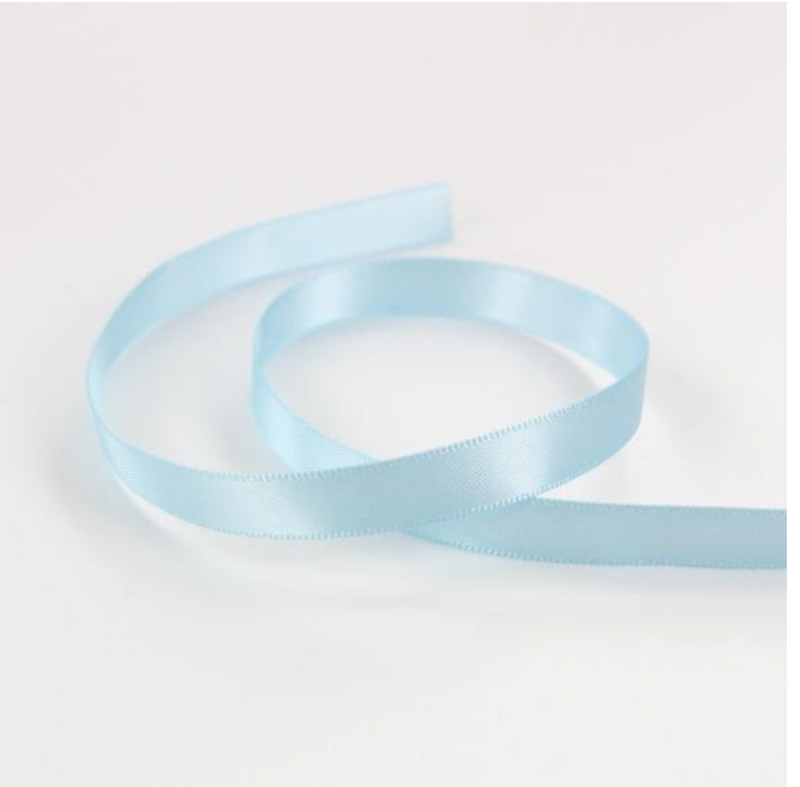 Craft Perfect 9mm x 5mm Arctic Blue Double Face Satin Ribbon {G192}