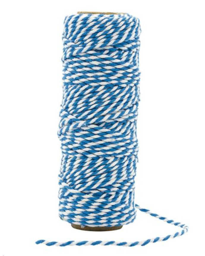 Craft Perfect French Blue Striped Bakers Twine {G188}