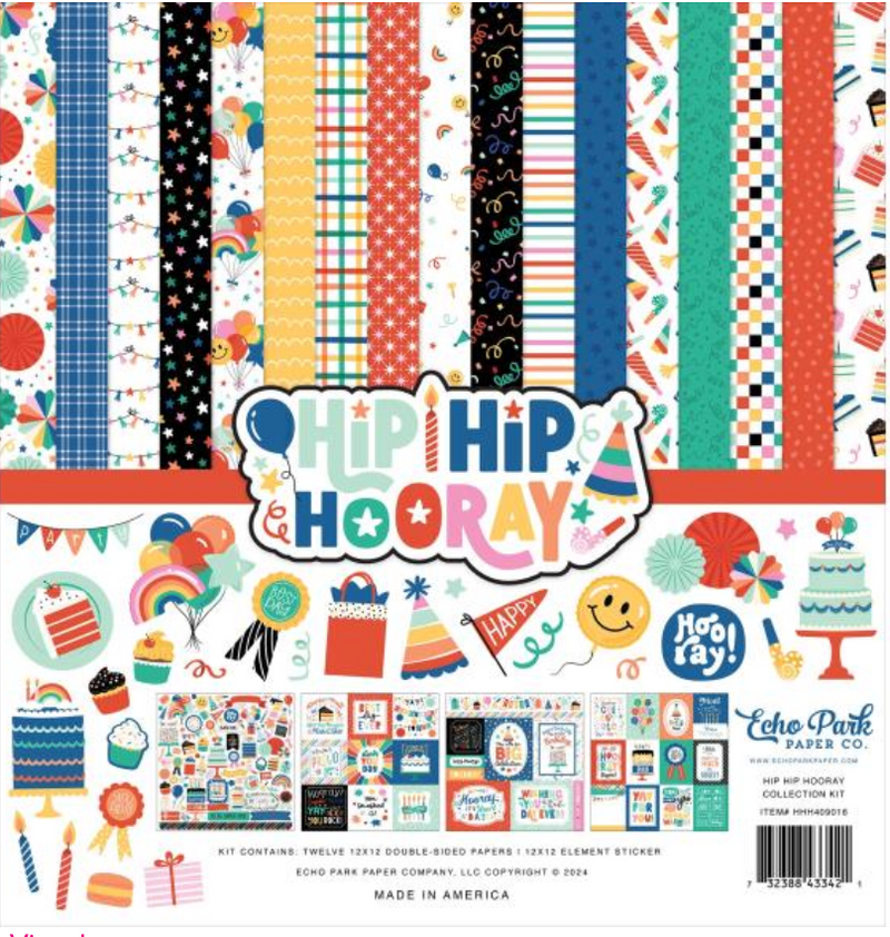 Echo Park 12x12 Hip Hip Hooray Collection Kit {B22}