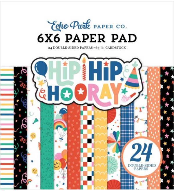 Echo Park 6x6 Hip Hip Hooray Paper Pad {B516}