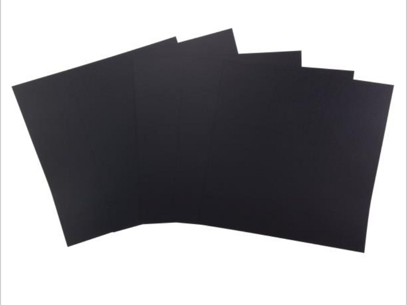 Harmony Hues 12x12 Midnight Black 110lb. Cardstock {B423}