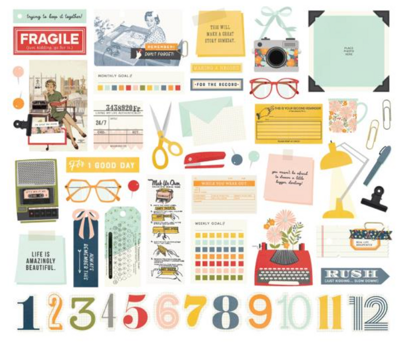 Simple Stories For the Record Icons Bits & Pieces {B501}