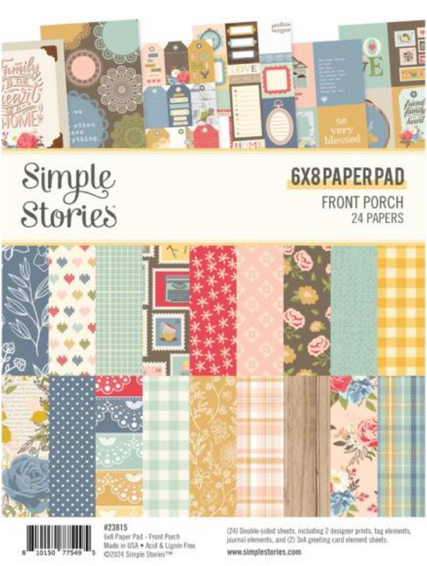 Simple Stories 6x8 Front Porch Paper Pad {B505}