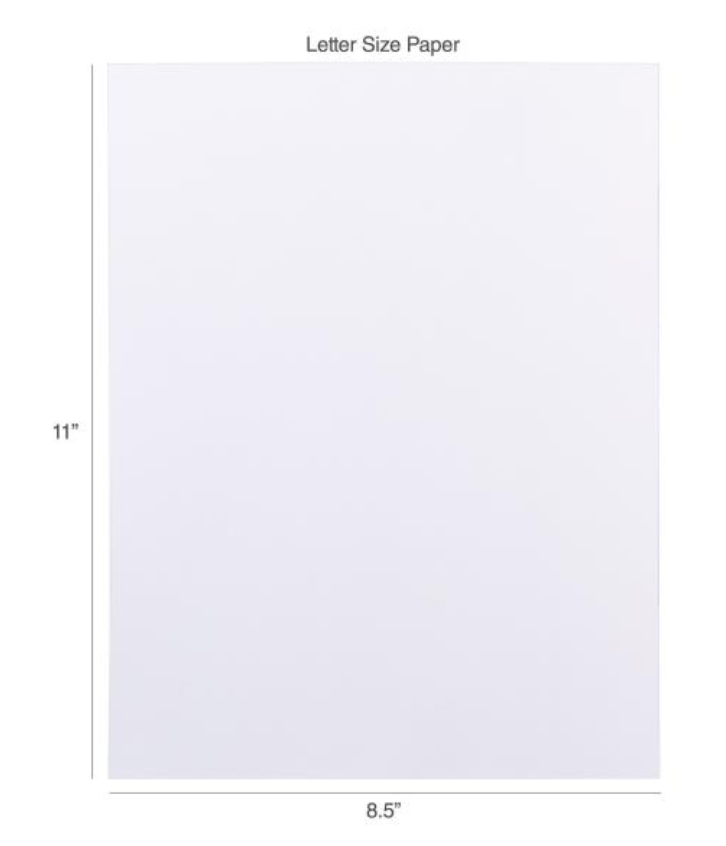 Harmony Hues 8.5x11 Brilliant White 110lb. Cardstock {B503}