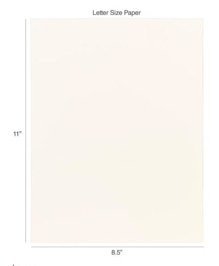 Harmony Hues 8.5x11 Ivory 110lb. Cardstock {B409}