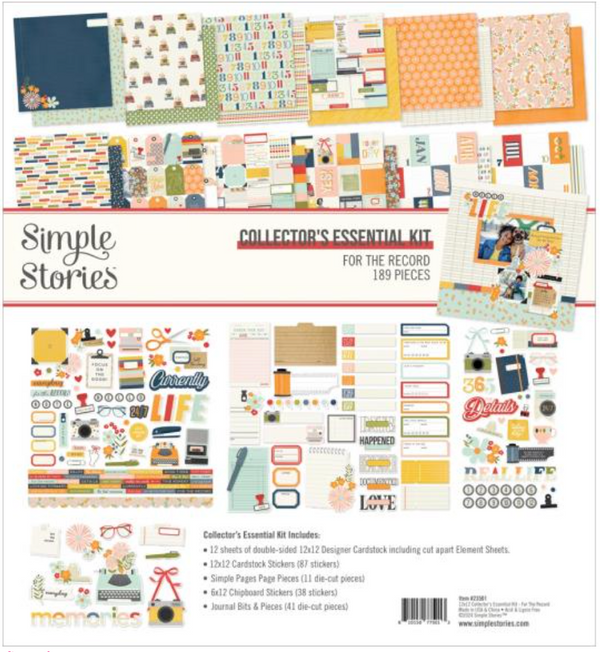 Simple Stories 12x12 For the Record Collector's Essential Kit {B415}