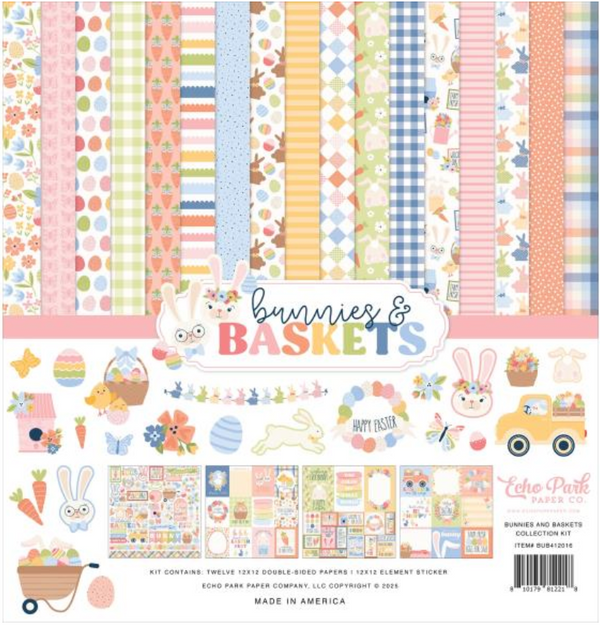 Echo Park 12x12 Bunnies & Baskets Collection Kit {B621}