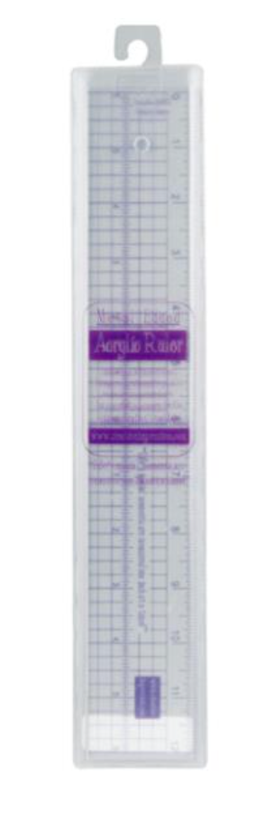 Creative Impressions 12" Metal Edge Acrylic Ruler {X117}