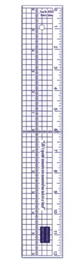 Creative Impressions 12" Metal Edge Acrylic Ruler {X117}