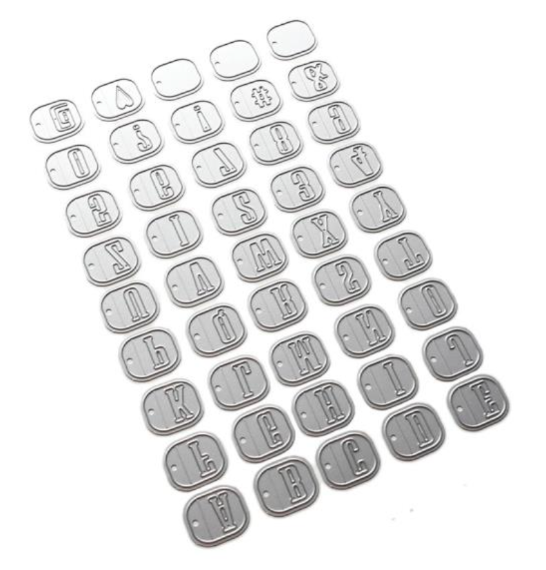 Elizabeth Craft Designs Alphabet Tabs Metal Die Set {X147}